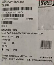 6SL3220-1YE12-0UF0 Module, PLC, LCD, Board, Controller